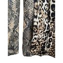 Tracy Reese  Animal Print Blazer Jacket Scuba Stretch Size L Snakeskin‎ Cheetah Photo 5