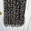 ASTR NWT  The Label Black Yellow Floral V-neck Keyhole Slit Dress Small S Photo 4