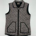 San Joy  Herringbone Lightweight Zip-Up Quilted Vest Jacket Hiking Layering Small Photo 0