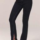 Abercrombie & Fitch NWOT  Black Curve Love Split Hem Skinny High Rise Photo 0