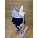 Cupshe NEW  1 Pc Swimsuit Wrap Color Block Tie Side M Photo 5