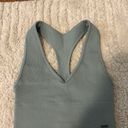 Hollister Sage Green Gilly Hicks Ribbed V Neck Racerback Tank Top Photo 0