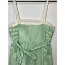 Jodi Kristopher  Women's Striped Tie Waist Sleeveless Mini Dress Green Size 5 Photo 8