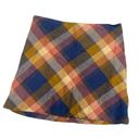 Altar'd State  Blue And Orange plaid pencil mini skirt Photo 0