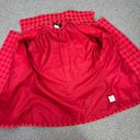 City Girl Houndstooth Swing Coat Jacket Red Pink Small Photo 9