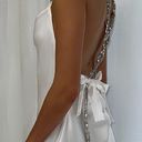 White Satin Dress Photo 1