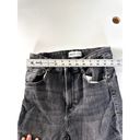 ZARA  Jeans Womens 6 Black Grey Wash Skinny Leg Mid Rise Front Zip Pockets Denim Photo 5