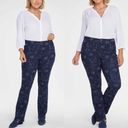 NYDJ  Slim Bootcut Jeans Size 10 Bishop Floral Multi Laser Lift Tuck Technology Photo 12