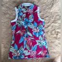 Tommy Bahama  Golf Tropical Print Collared Sleeveless Top‎ Women’s XS NWT Photo 1