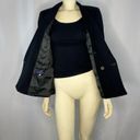 American Vintage Vintage 70's Cashmere Double Breasted Blazer in black made in USA size 6 Photo 8