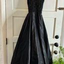 Vintage Victoria Embellished Beaded Sequin Ball Gown Dress Silk Black Womens 2 Photo 0