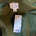 Blue Rain  Francesca’s Long Sleeve Embroidered Button Down Women’s L, Army Green Photo 6