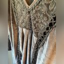 Velzera  Velvet & Gray Lace Smock Tunic Dress Top Size M Medium Photo 6