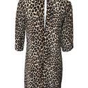 Equipment  Femme Womens Aubrey Dress Leopard Print Silk Shift 3/4 Sleeves Size XS Photo 6