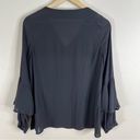 Ro & De  | Bell Sleeve Blouse Size Small Black Photo 7