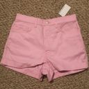 American Apparel NWT  Pink Denim Shorts Photo 0