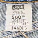 Levi’s Vintage Levi's 560 Mom Jeans Y2K 90s Light Wash Distressed Size 14 Regular Photo 2