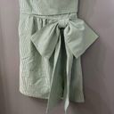 Judith March  Anthropologie Seersucker Green Strapless Dress Size Small Photo 4