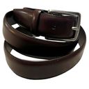 Coach  Leather Belt Brown Cowhide Solid Brass Buckle Classic 38/95 Designer EUC Photo 4