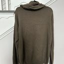 Harper NWT  Lane Gouti Cowl Neck Off Shoulder Green Sweater Size 2XL Photo 6