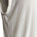 The Row  Soft Slouchy Relaxed Semi Sheer Low Scoop Tank Top Back Seam White M / L Photo 6