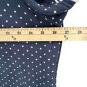 L.L.Bean  Polo Shirt Womens 3XL Blue White Polka Dot Relaxed Fit Short Sleeve Top Photo 5