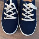 Jack Rogers Wren + Glory X   Blue Canvas Sneakers Shoes Size 7.5 Photo 1