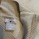 Chico's Chico’s Milano Stitch Mock Neck Tan Long Sleeve Pullover Sweater Shirt Size 2 Photo 6