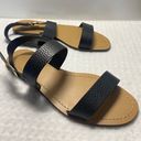 J.Crew  Pebbled Leather Slingback Flat Sandals Size 8 1/2 Photo 1