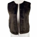 Banana Republic Dark Brown Faux Fur Fleece Vest Photo 2