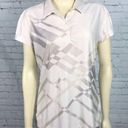 Nike  Golf Size Medium Cream w/gray geometric ombré designs EUC Photo 0