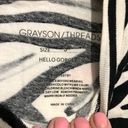 Grayson Threads  Zebra Print Crop Top Small Photo 2
