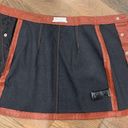 Urban Outfitters UO  Cognac Brown Faux Leather Mini Skirt Size Small Photo 10