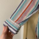 Caslon  Multi Color Striped Button Up Size Large Photo 3