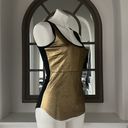 Karen Kane NEW  Women’s Shell Metallic Front Tank Top, Size S Gold Copper Size S Photo 3