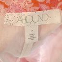 Abound NWT  by Nordstrom Women's Pink Floral Drawstring Mini Skirt - 4X Photo 2