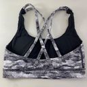 Lululemon  Energy Bra Power Luxtreme Hazy Days Black White size 4 Photo 9