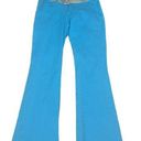 Jordache Y2K  Low Rise Stretch Boot Cut Jeans Turquoise Blue Size 3/4 Photo 0