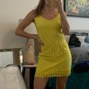 Boutique Yellow Mini Dress Photo 0