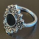 Onyx Vintage black  S925 silver ring size 7 Photo 2