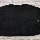 Abound Nordstrom  Black Fuzzy Black Fleece 1/4 Zip Pullover Womens Size Medium Photo 2