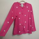 Quacker Factory  Pink Embroidered Floral Cardigan Photo 1