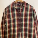 Krass&co Russ Sport  Women’s Comfy Cotton Button Down Plaid Shirt Size Large Photo 1