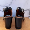 Givenchy studded black leather slingback mules slides sandal mismatched 35 36 Photo 4