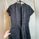 Alya Francesca’s Short Sleeve Mini Dress Gray with Lace Overlay Cut Out Small Photo 6