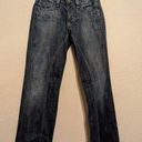 Antik Denim  Jeans Womens Size 29 Distressed Embroidered Designs Bootcut Blue Photo 0