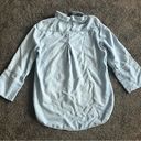 Chico's chico’s denim shirt size 1 Photo 3