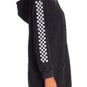 Honey Punch Oversized Checkered Board Distressed Sweatshirt Hoodie Dress Photo 3