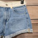 PacSun  Two Tone Light Wash High Waisted Mom Short Womens Denim Shorts Size 26 Photo 3