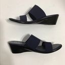 Italian Shoemakers Italian Shoe Makers Navy Blue Sadey 2” Wedge Heel Slip On Size 9 Platform Women Photo 7